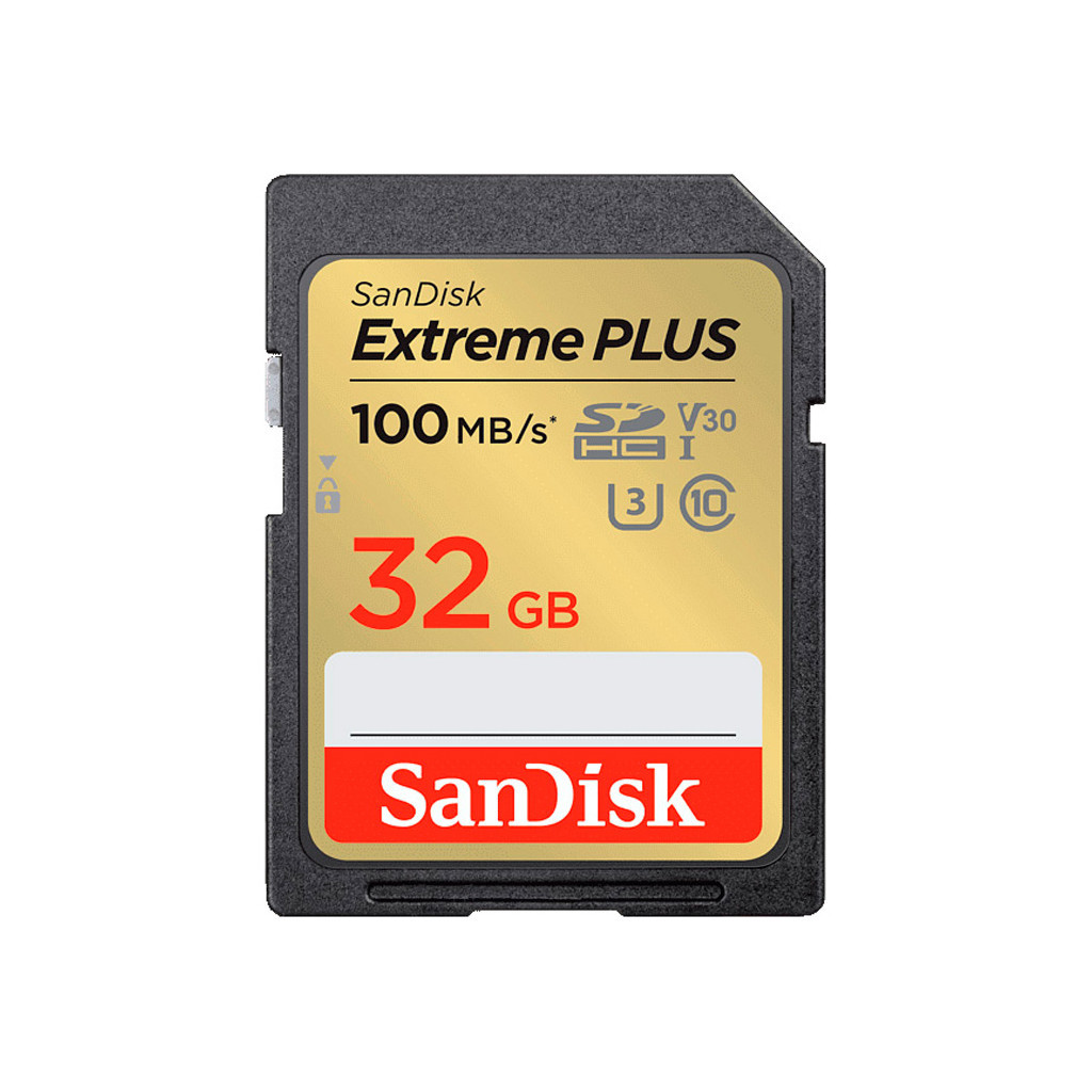 Карта пам'яті SanDisk 32GB SDXC class 10 Extreme PLUS (SDSDXWT-032G-GNCIN) - зображення 1