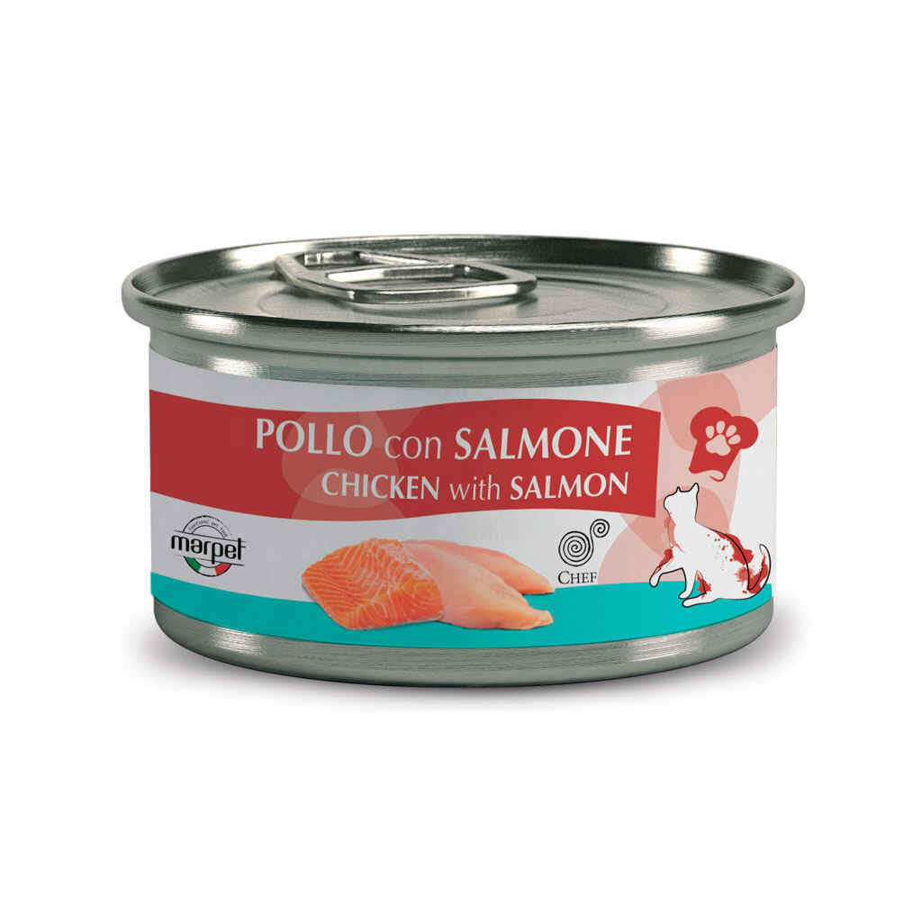 Консерви для котів Marpet Aequilibria Chef Курка з лососем 80 г (GN42/080) - зображення 1