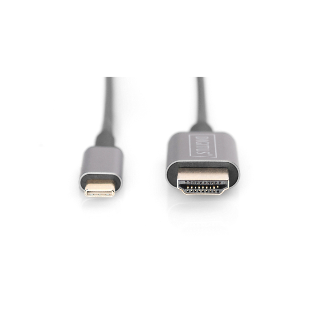 Кабель мультимедійний USB-C to HDMI M 1.8m UHD 4K Digitus (DA-70821) - зображення 9