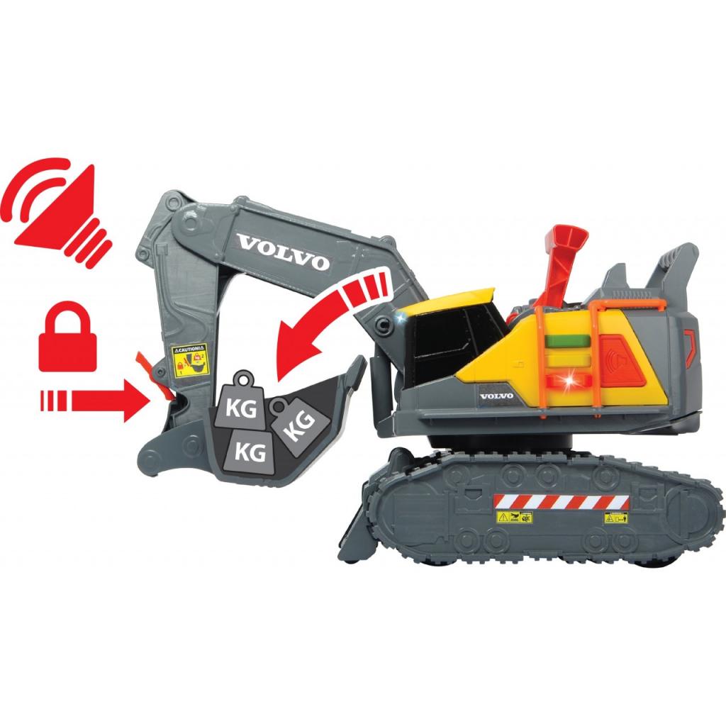 Спецтехніка Dickie Toys Екскаватор Вольво зі звук. та світл. ефектами (3725006) - зображення 7