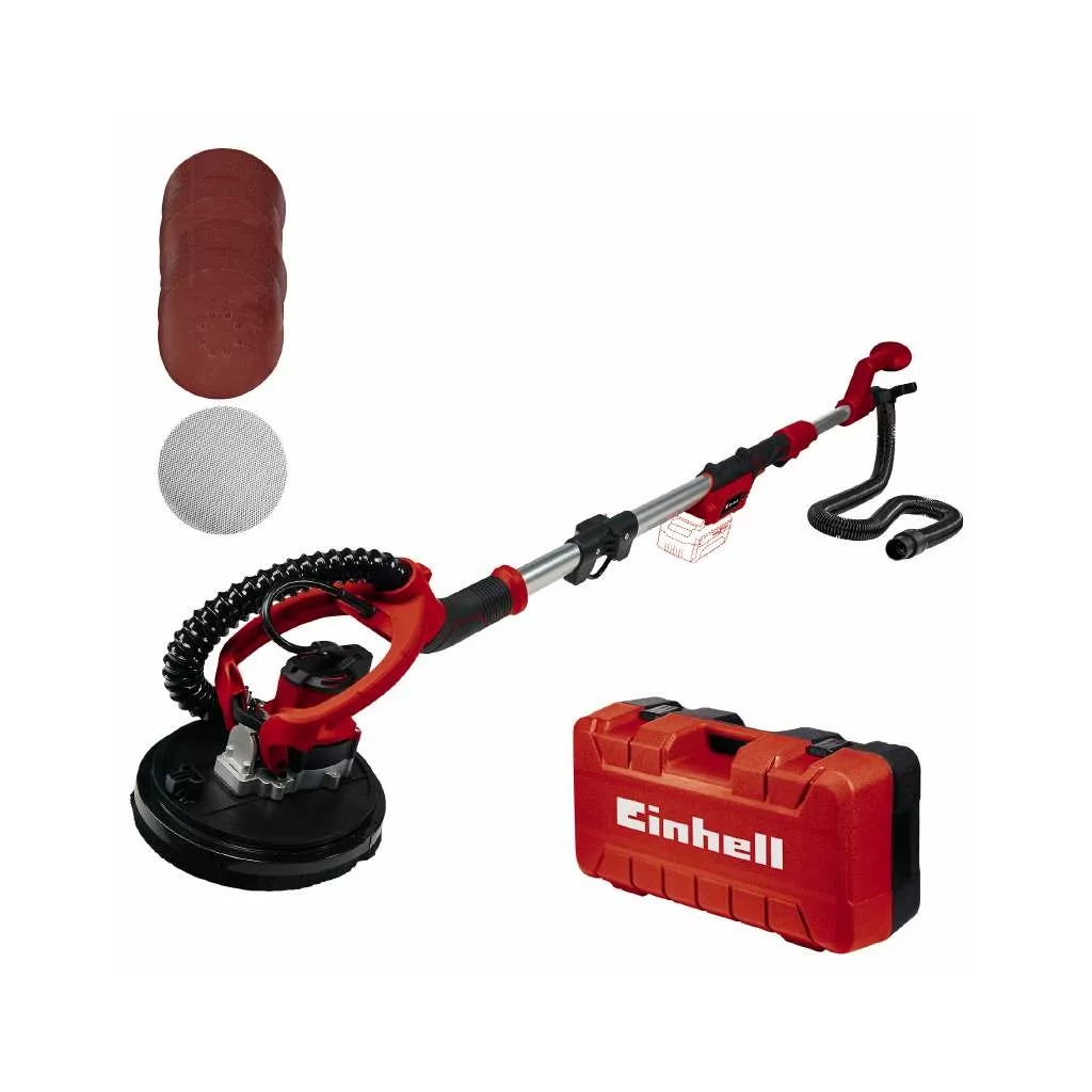 Шліфувальна машина Einhell TP-DW 18/225 Li - Solo, для стін, 18В, 225мм, 1.1-1.65м, кейс (без АКБ та ЗП) (4259990) - изображение 2