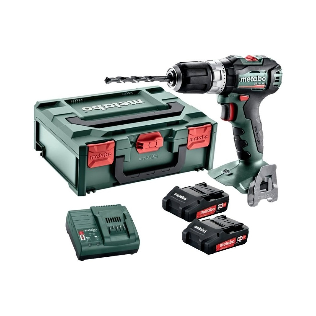 Шуруповерт Metabo SB 18 L BL Li-Power 18В, акб 2х2Ah, 25·60Нм, 0-550·0-1850 об/хв, metaBOX 145 (602331500) - зображення 7