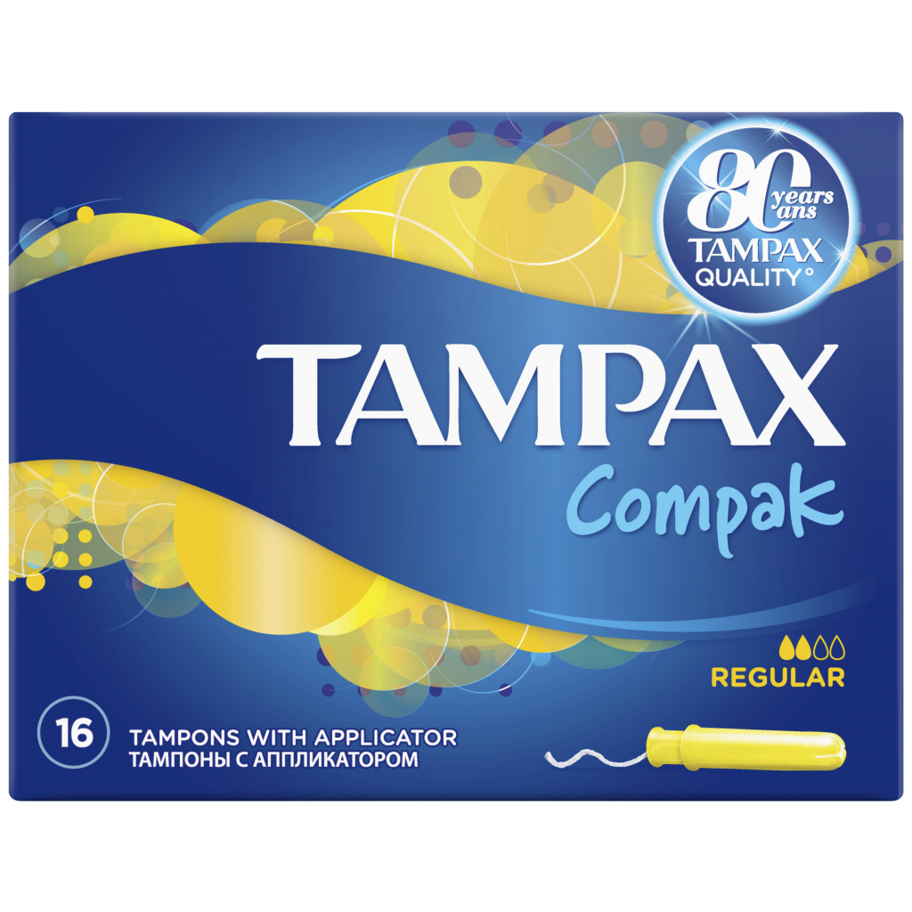 Тампони Tampax Compak Regular с апликатором 16 шт (4015400219507) - изображение 3