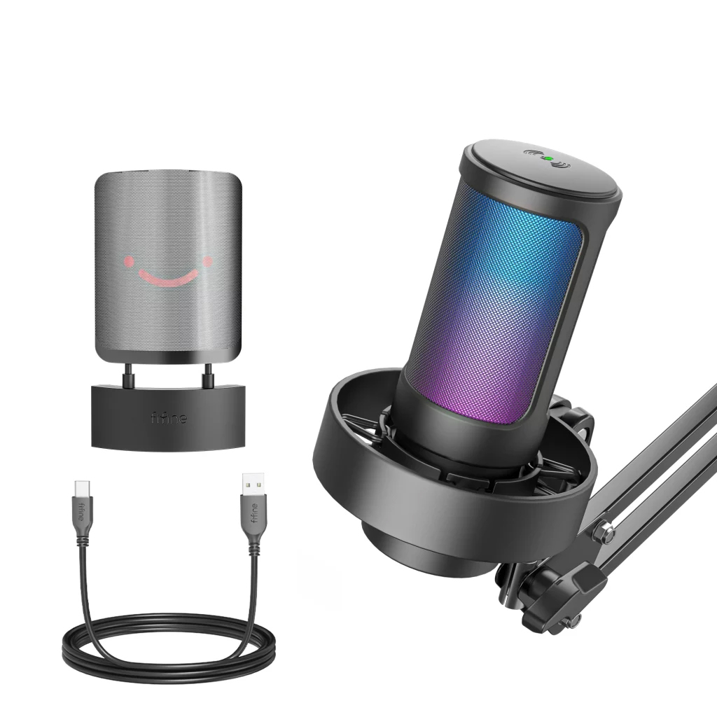 Мікрофон Fifine A8T USB Black (A8T) - зображення 4