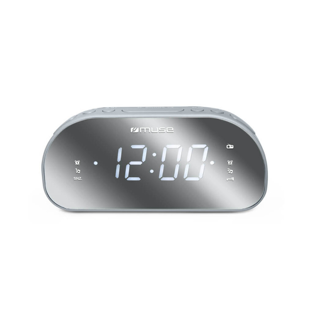 Настільний годинник Muse радіо-годинник дзеркальний (M-170 CMR) - зображення 2
