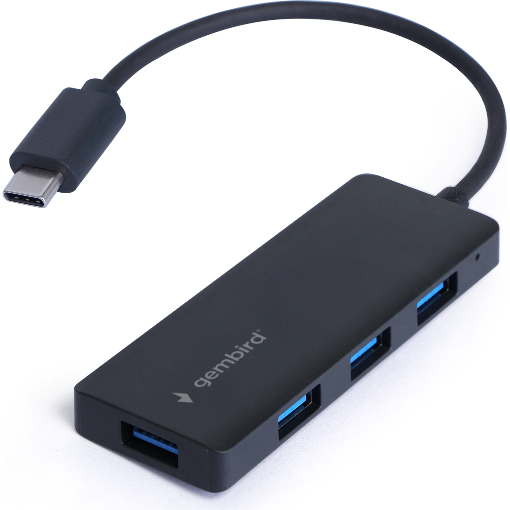 Концентратор Gembird USB-C UHB-U3P4-02 4xUSB3.1 (UHB-CM-U3P4-02) - зображення 2