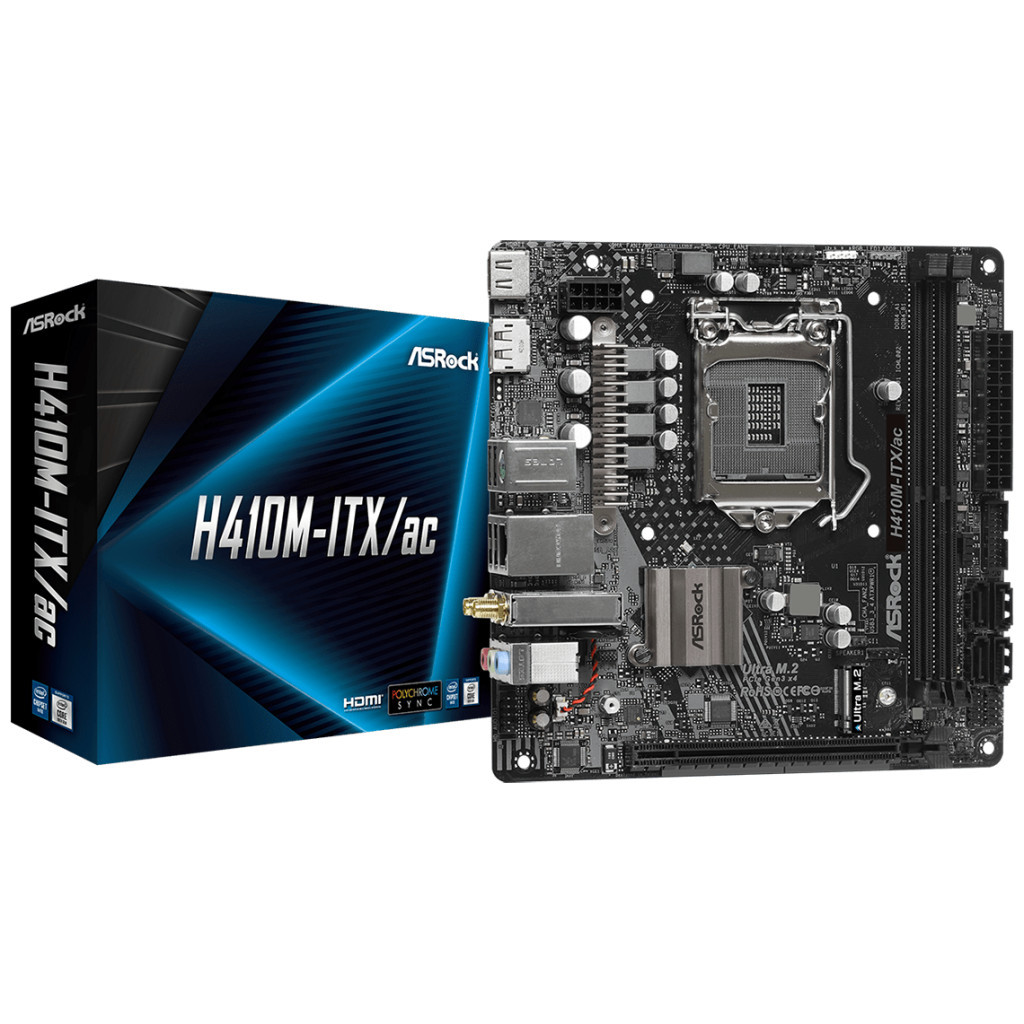 Материнська плата ASRock H410M-ITX/AC - зображення 2