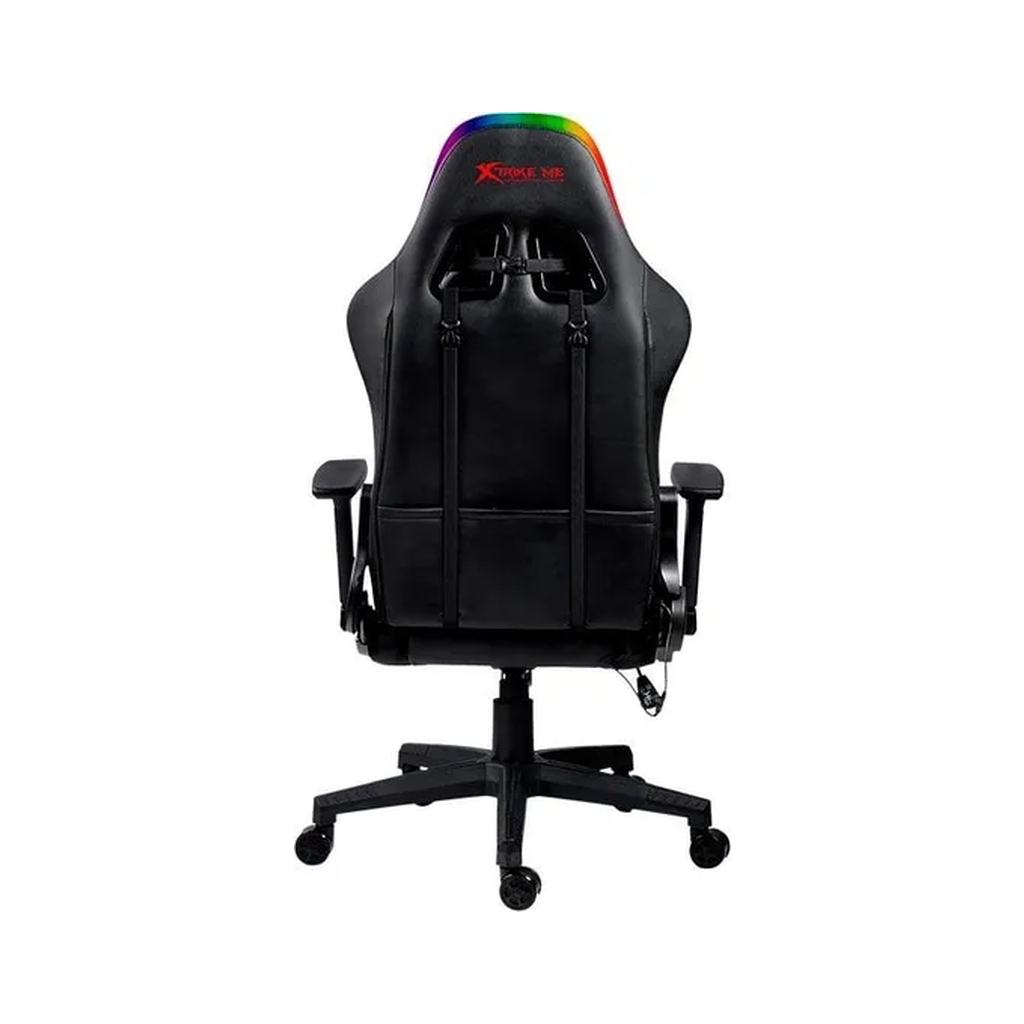 Крісло ігрове Xtrike ME Advanced Gaming Chair GC-907 RGB Black/Red (GC-907) - зображення 4