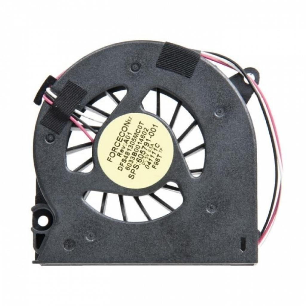 Вентилятор ноутбука HP Compaq 510/515/516/610/615/620 DC(5V,0.5A) 3pin (6033B0014602/605791-001/DFS481305MC0T) - зображення 2