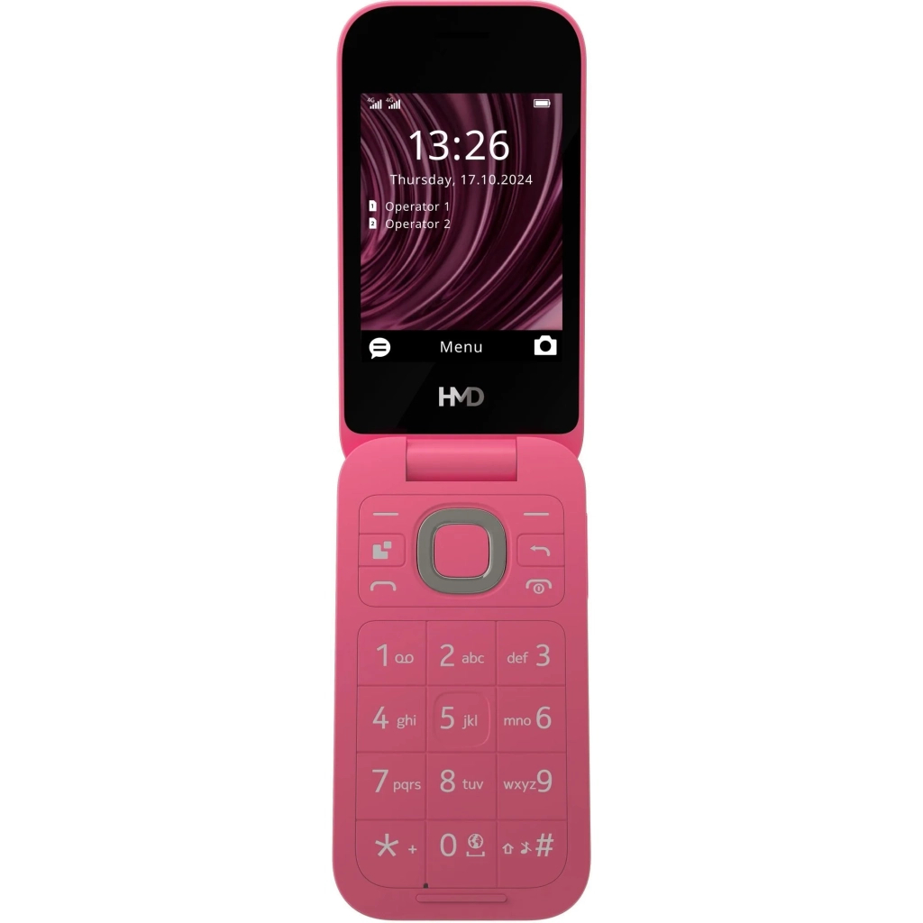 Мобільний телефон HMD 2660 4G Flip DS Red - изображение 2