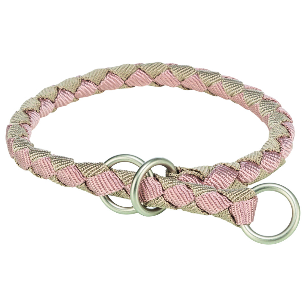Нашийник для тварин Trixie Cavo напівзашморг M 39–45 см d 12 мм рожево-пісочний (4053032678057) - зображення 1