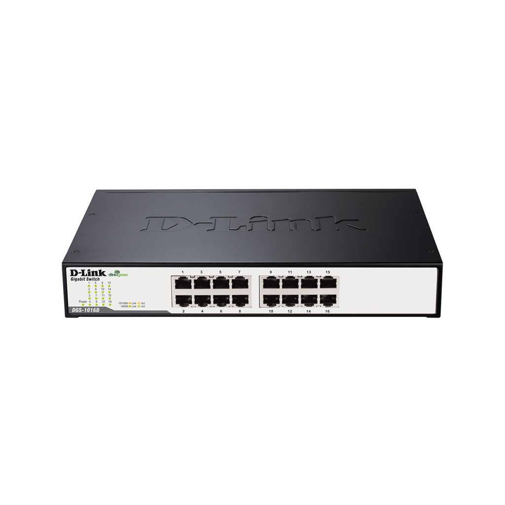 Комутатор мережевий D-Link DGS-1016D/E - зображення 1