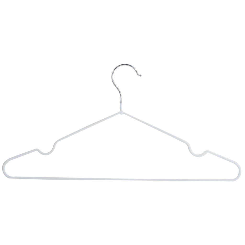 Плічка Idea Home Металеві в силіконі Білі 40.5 х 21 х 0.3 см 8 шт. (6722133) - зображення 2