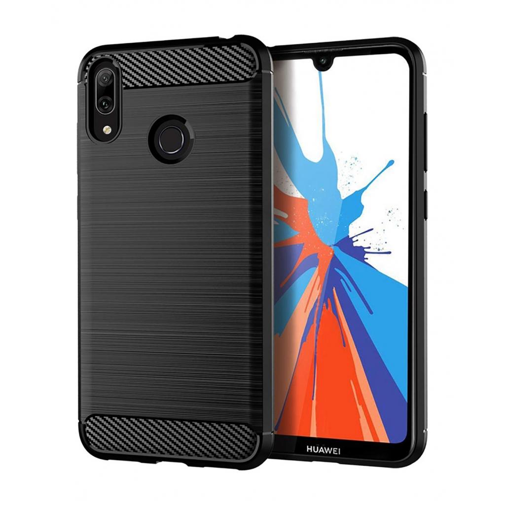 Чохол до мобільного телефона Laudtec для Huawei Y7 2019 Carbon Fiber (Black) (LT-HY72019B) - зображення 2