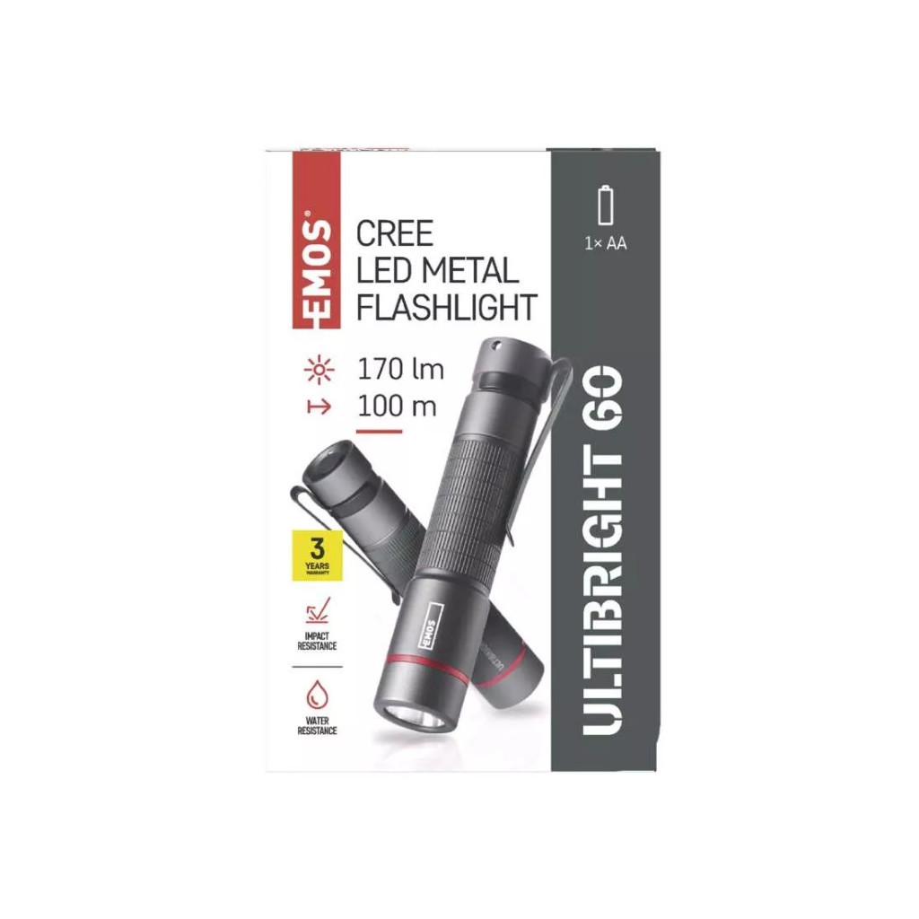 Ліхтар EMOS P3160 170Lm 1AAA Metal (P3160) - зображення 10