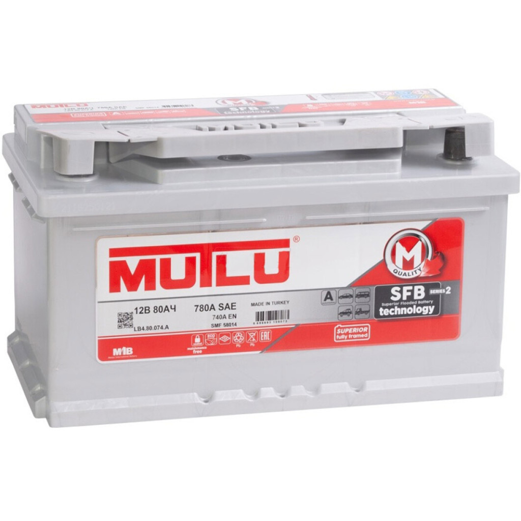 Акумулятор автомобільний MUTLU 80Ah (LB4.80.074.A) - зображення 1