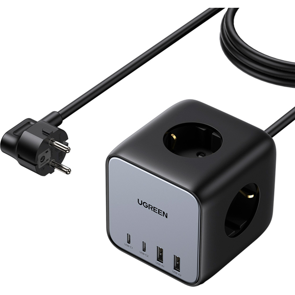 Зарядний пристрій Ugreen 4xUSB 65W DigiNest Cube (2хUSB-C+2xUSB-A) CD268 (60113) - зображення 2