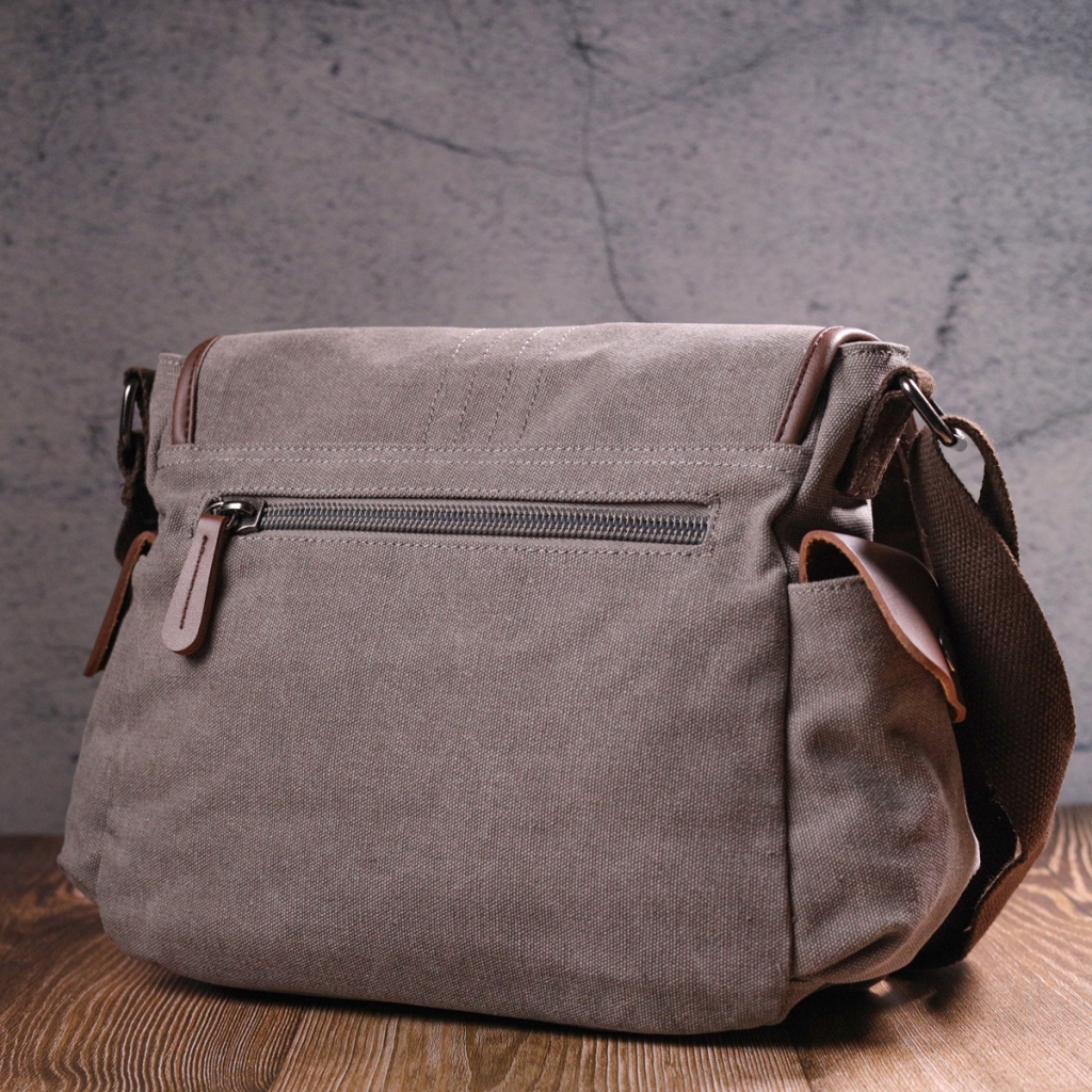 Сумка Vintage Чоловіча з текстилю Сіра (21248) - зображення 11