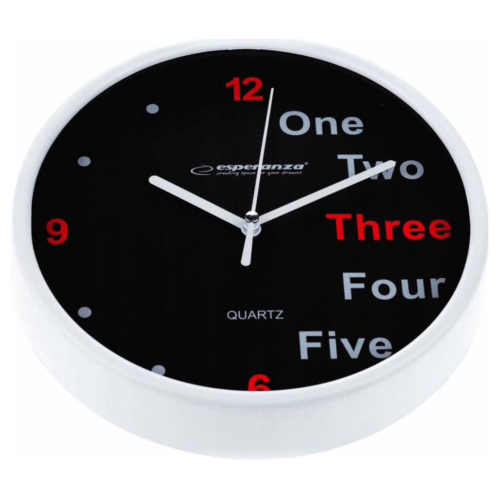Настінний годинник Esperanza Wall Clock Prague 20 см White (EHC014W) - зображення 2