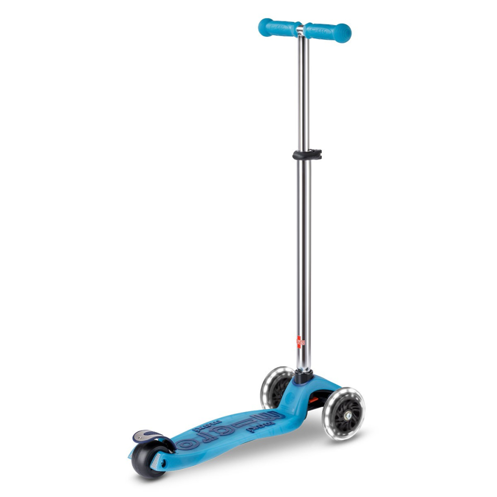 Самокат Micro Maxi Deluxe Glow LED Plus Синій кришталь (MMD377) - зображення 3