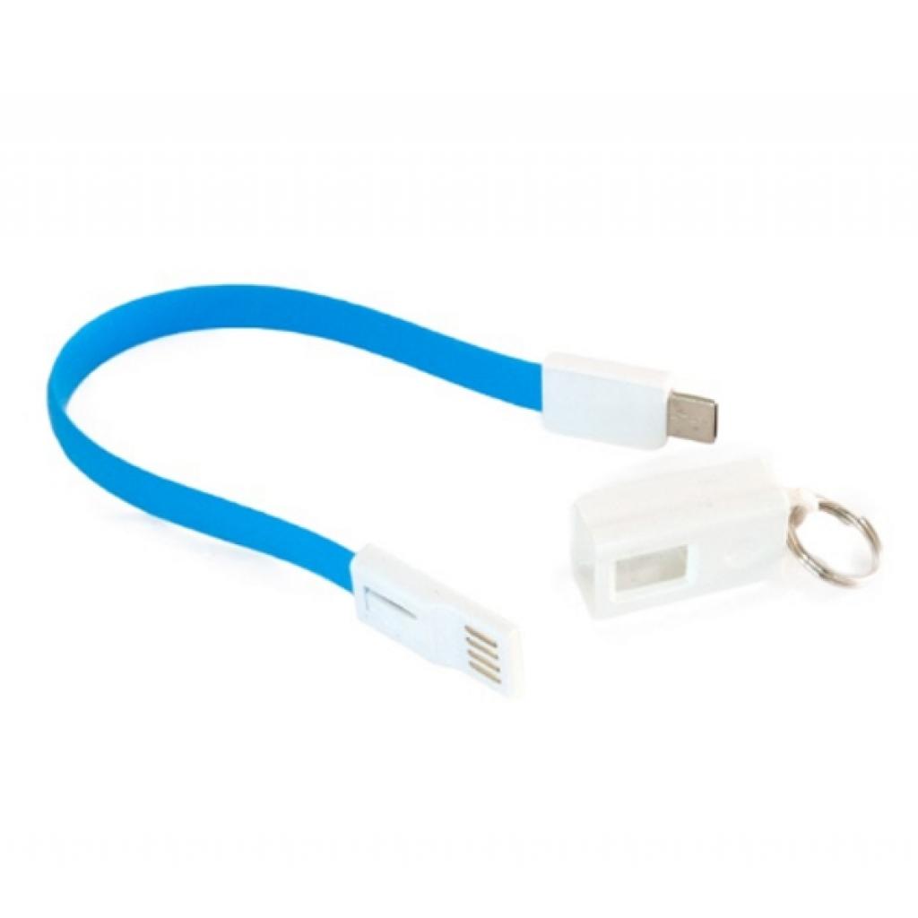 Дата кабель USB 2.0 AM to USB-C 0.18m blue Extradigital (KBU1787) - зображення 2