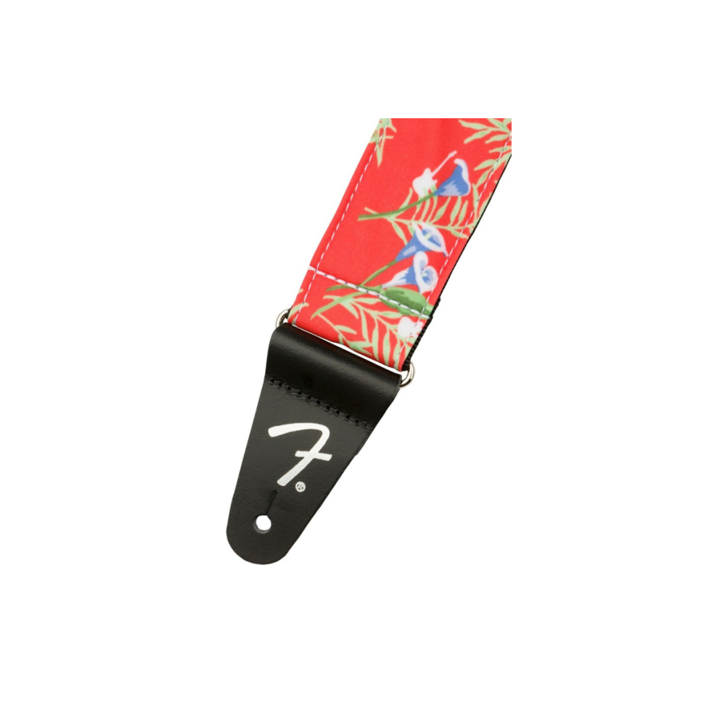 Ремінь для гітари Fender Strap 2" Hawaiian Straps Red Floral (236945) - зображення 2