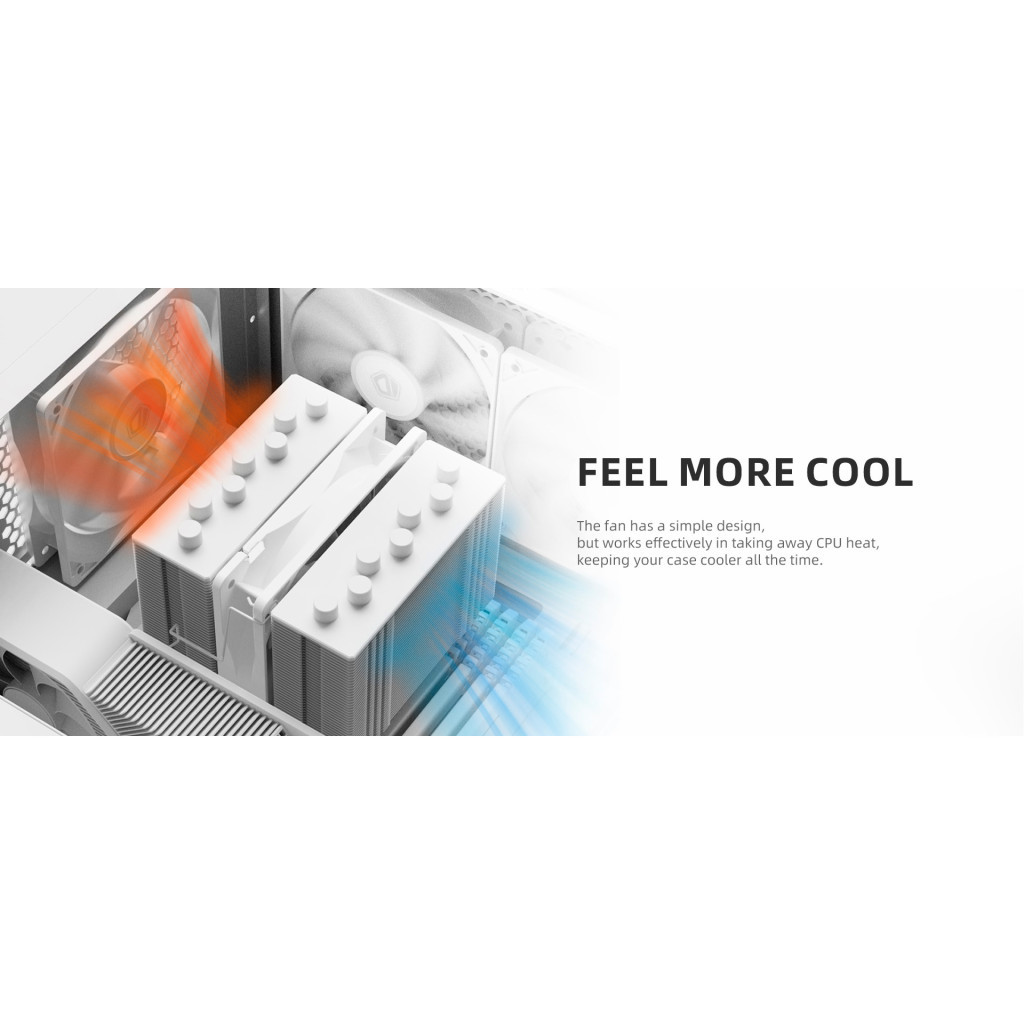 Кулер до корпусу ID-Cooling FL-12025 WHITE - зображення 8