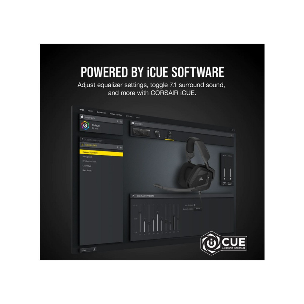 Навушники Corsair Void Elite Surround Surround Carbon (CA-9011205-EU) - зображення 9