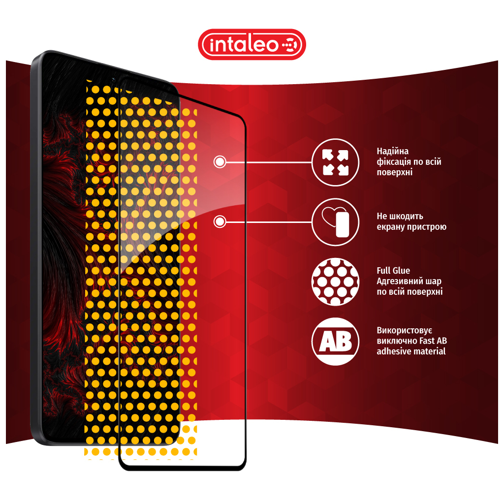 Скло захисне Intaleo Full Glue Xiaomi Redmi Note 13 5G Black (1283126583902) - зображення 7
