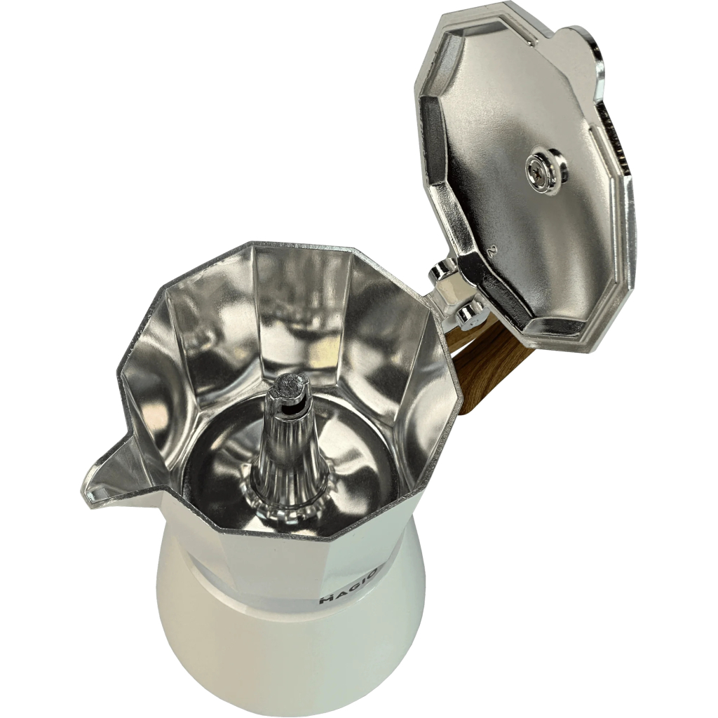 Гейзерна кавоварка Magio Бежева 9 порції 450 мл (MG-1009) - зображення 2