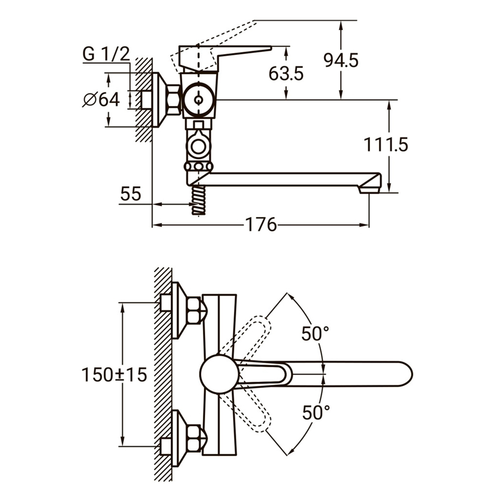 Змішувач AQUATICA HL-3C130C - изображение 8