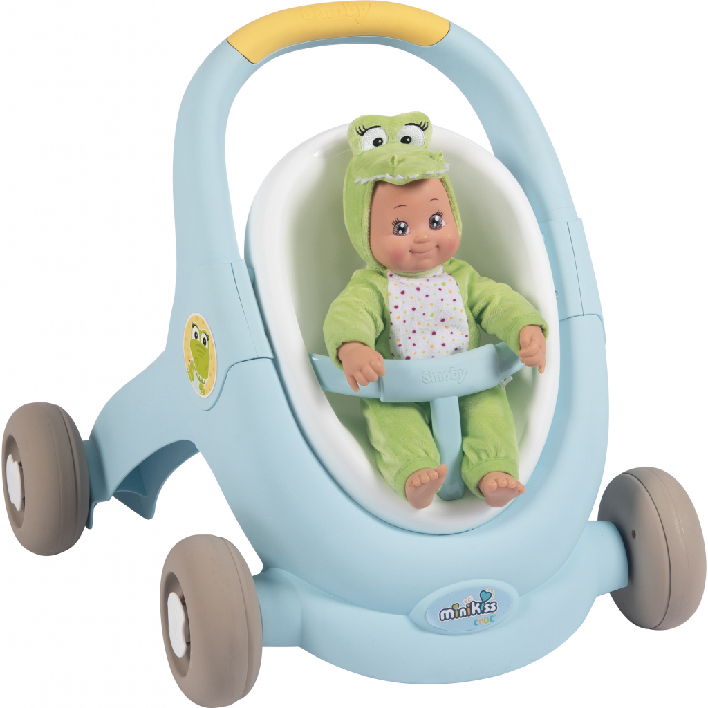 Коляска для ляльок Smoby Мінікісс 3в1 для прогулянок Блакитна (210207) - зображення 6