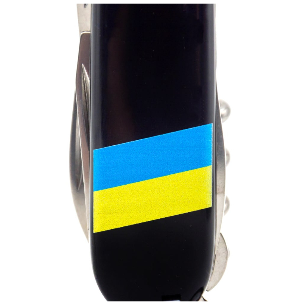 Ніж Victorinox Huntsman Ukraine Black "Прапор України" (1.3713.3_T1100u) - зображення 4