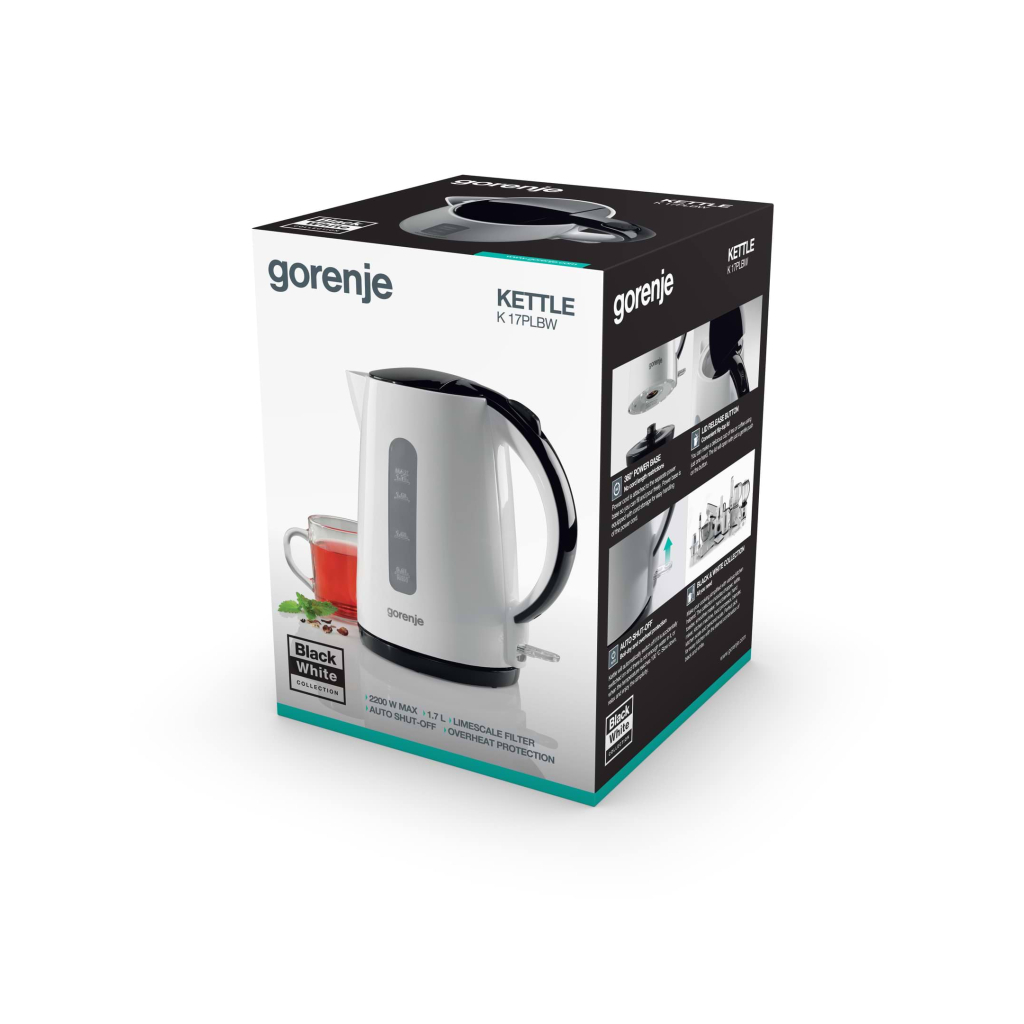 Електрочайник Gorenje K17PLBW - зображення 6