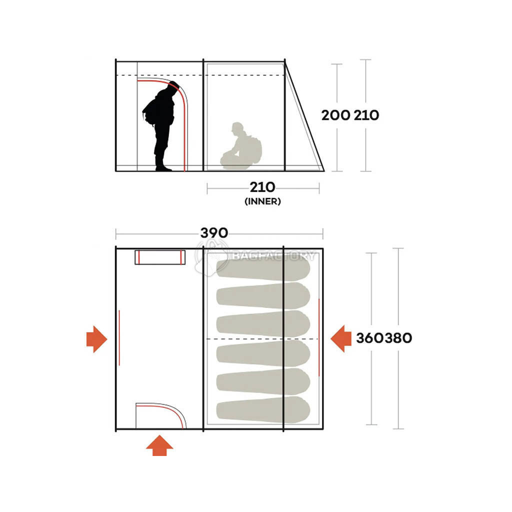 Намет Ferrino Fenix 6 Petrol (929601) - зображення 11