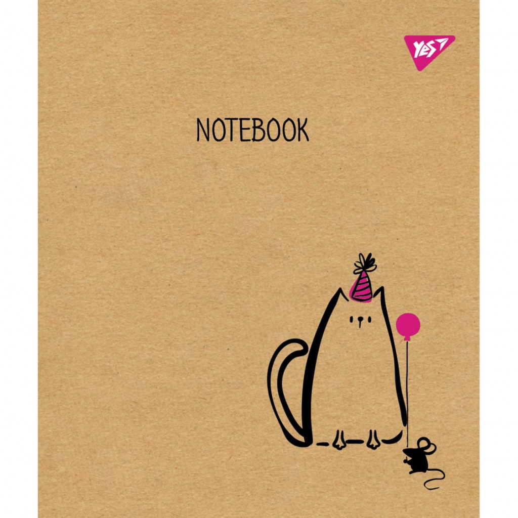 Зошит Yes А5 Sketch Animal Крафт 18 аркушів лінія 5 дизайнів 10 шт (765088) - зображення 1