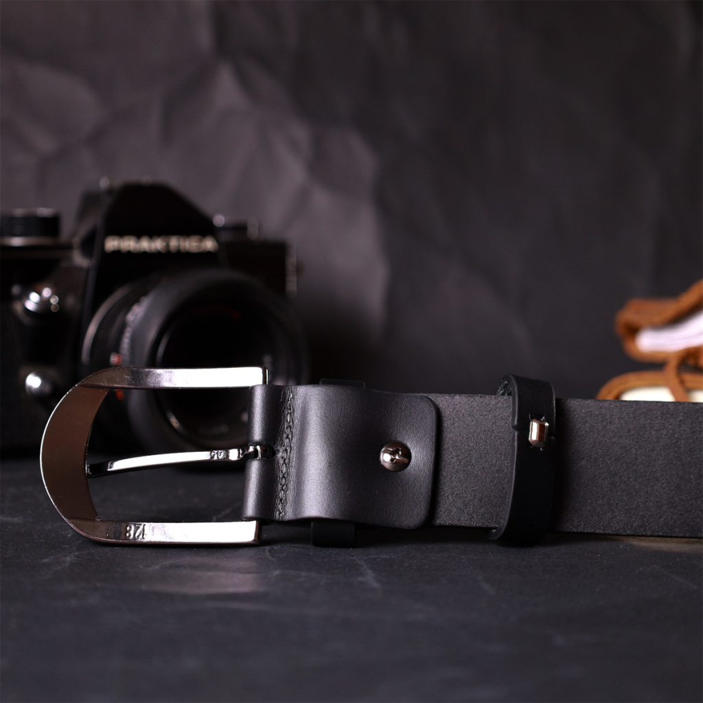 Ремінь Grande Pelle Брючний з натуральної шкіри Чорний (11680) - зображення 9