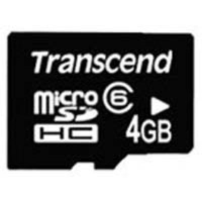 Карта пам'яті Transcend 4Gb microSDHC class 6 (TS4GUSDHC6) - зображення 1
