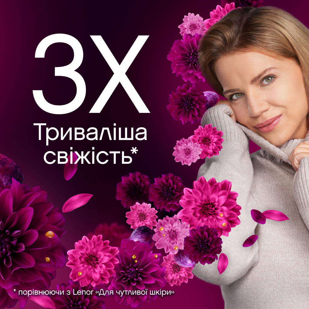 Кондиціонер для білизни Lenor Діамантовий інжир та вода лотоса 1200 мл (8006540909300) - зображення 4