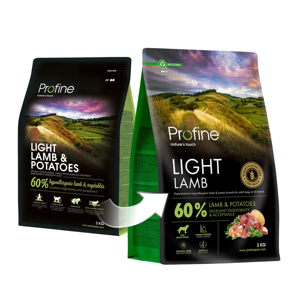 Сухий корм для собак Profine Light Lamb and Potatoes для собак з надмірною вагою 3 кг (8595602569465) - зображення 3