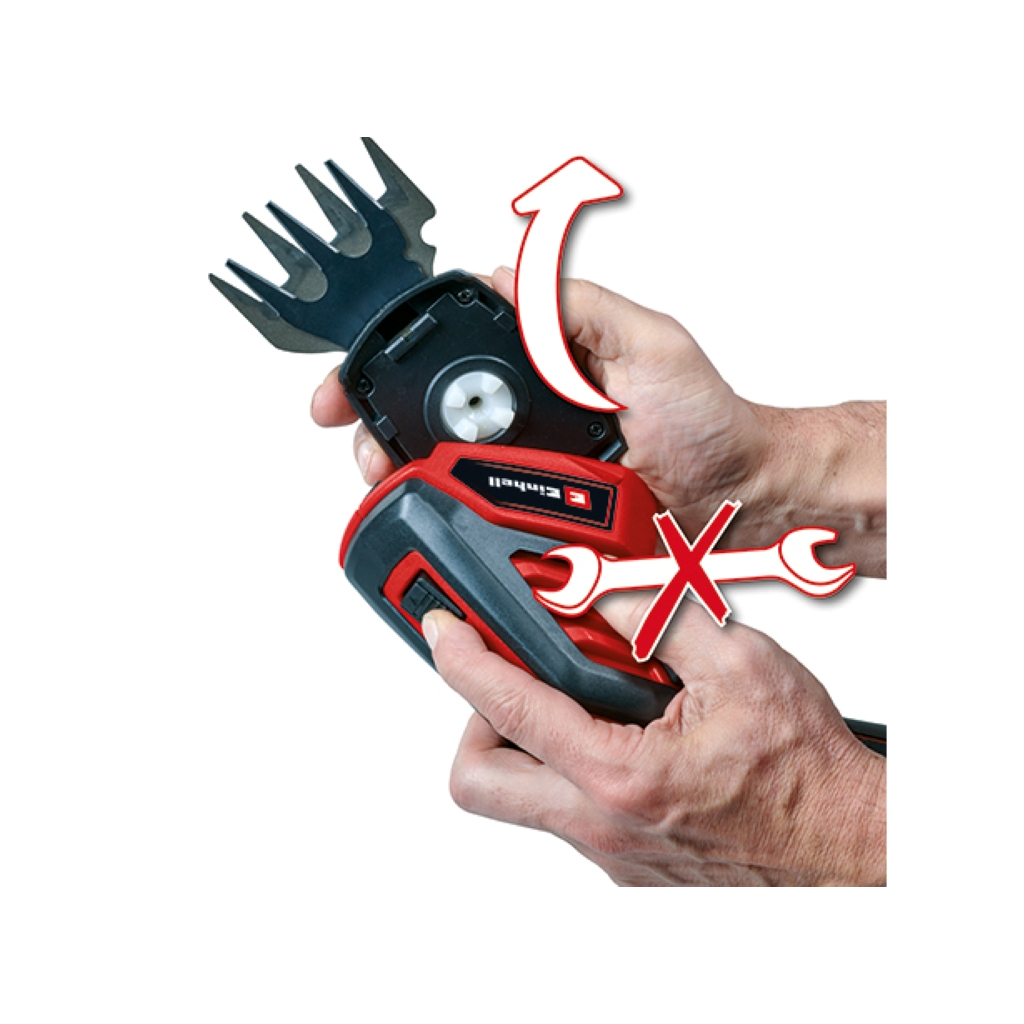 Кущоріз Einhell GC-CG 36/70 Li, 3.6V, 2Ah, різ 7/11см, крок різу 8мм (3410360) - зображення 4