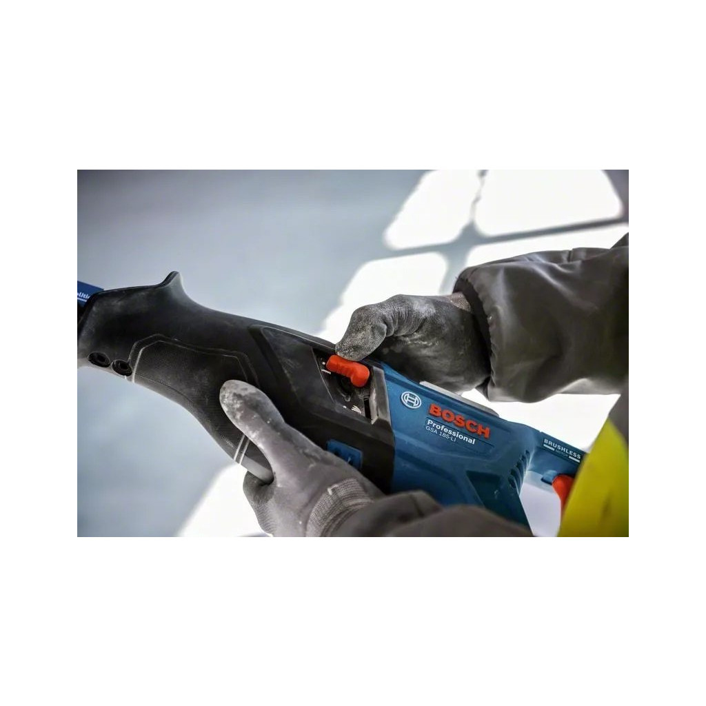 Шабельна пила Bosch GSA 185-LI, 18 В, пропил 230мм, хід 28мм (без АКБ та ЗП) (0.601.6C0.020) - изображение 5