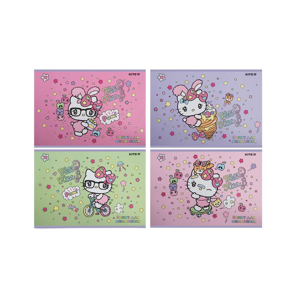 Альбом для малювання Kite Hello Kitty, 12 аркушів (HK23-241) - зображення 1