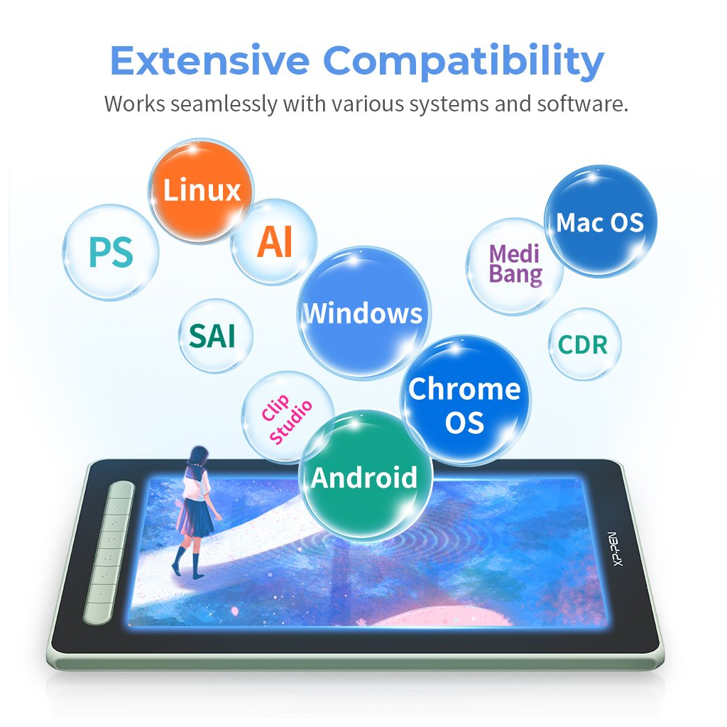 Планшет-монітор XP-Pen Artist 12 Pen Display (2nd Gen) Green (JPCD120FH_G) - зображення 5