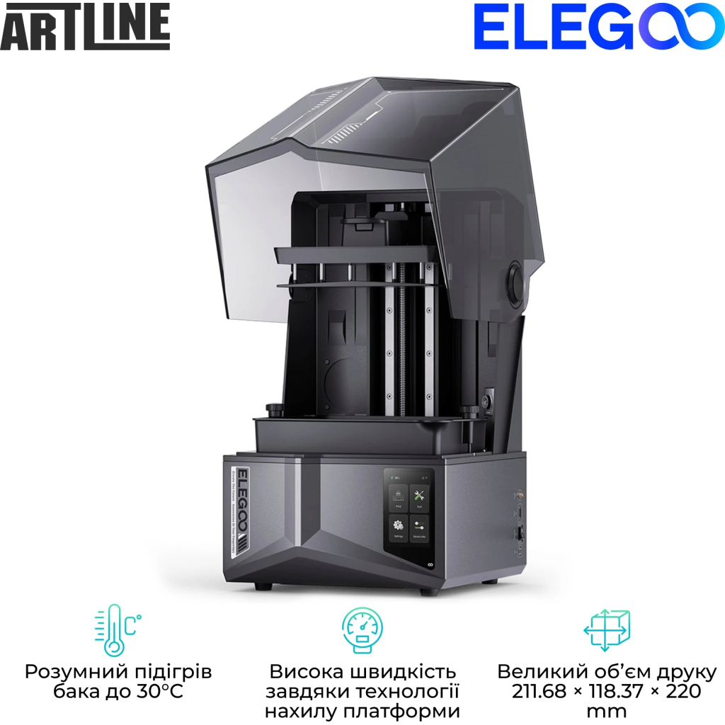 3D-принтер ELEGOO Saturn 4 Ultra 16K - зображення 4