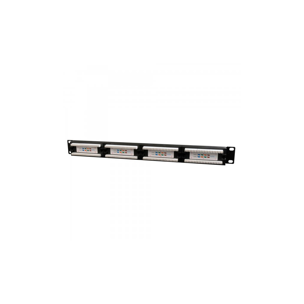 Патч-панель 19" 24xRJ-45 UTP cat.5е, 1U, тип 110 Cablexpert (NPP-C524CM-001) - изображение 2