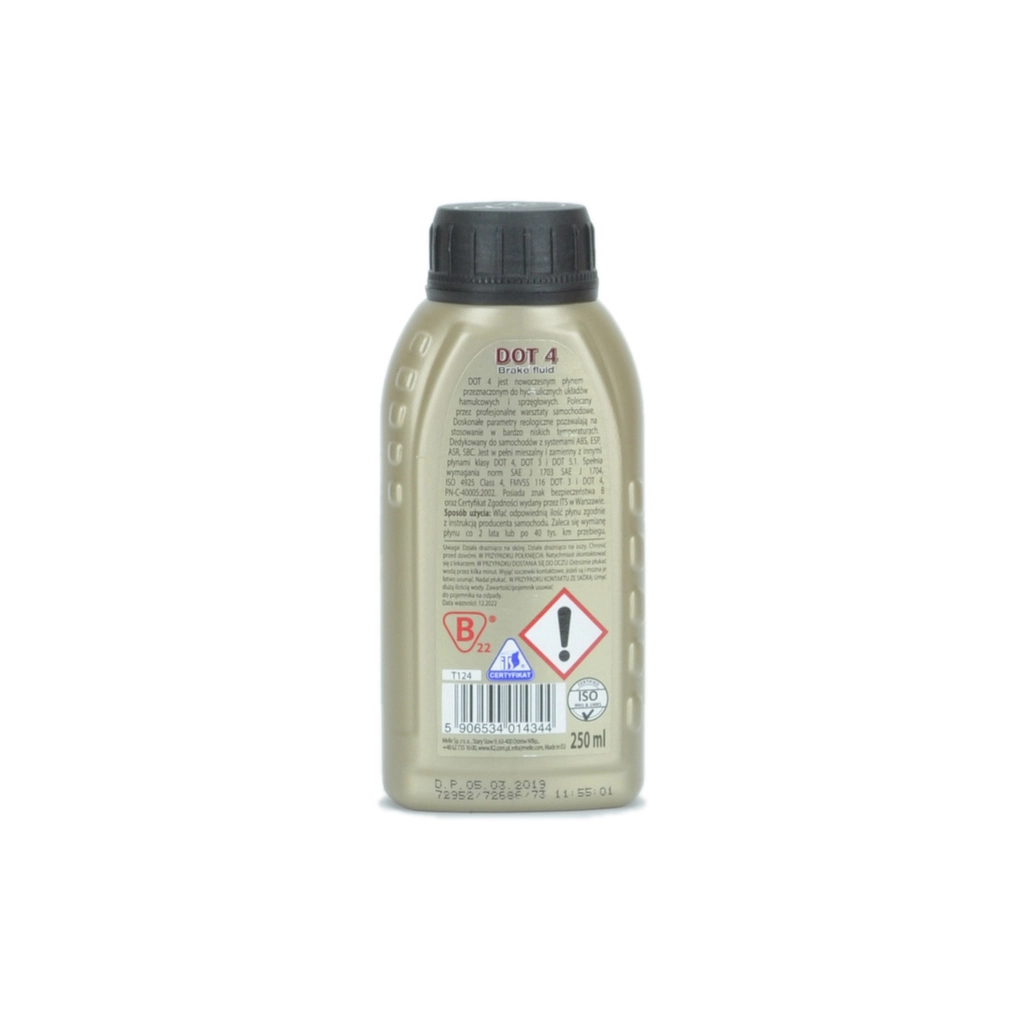Гальмівна рідина K2 Turbo Brake Fluid DOT 4 0,25 л (T124) - зображення 2