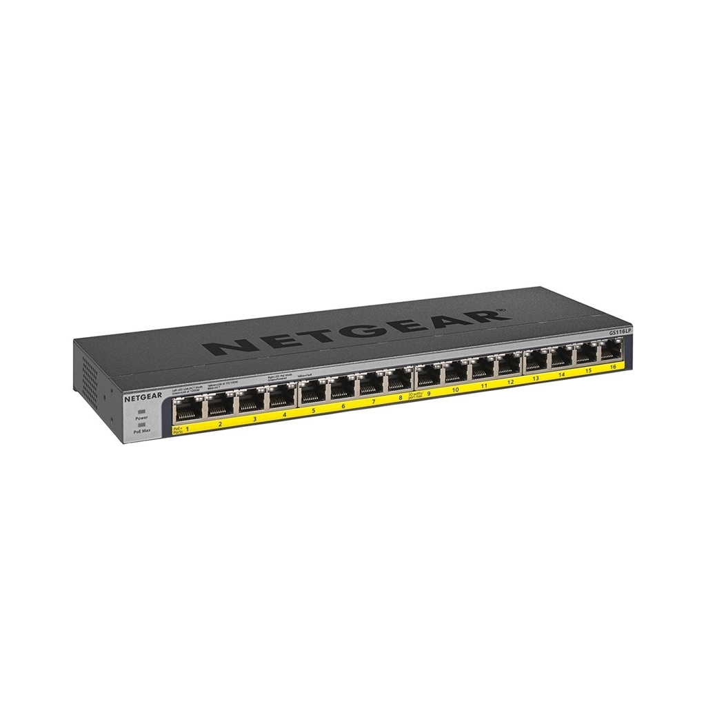 Комутатор мережевий Netgear GS116LP-100EUS - зображення 2