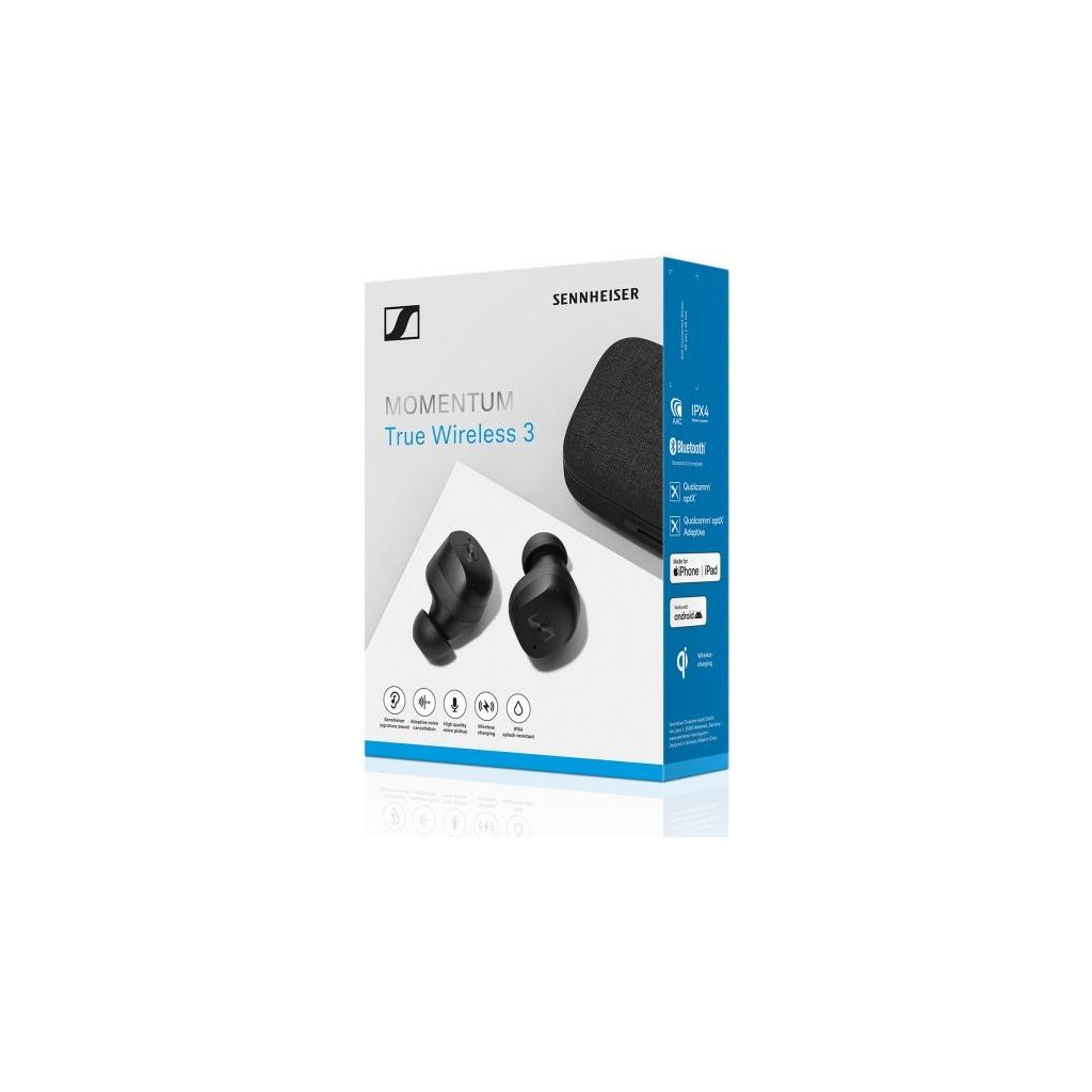 Навушники Sennheiser Momentum True Wireless 3 Black (509180) - зображення 10