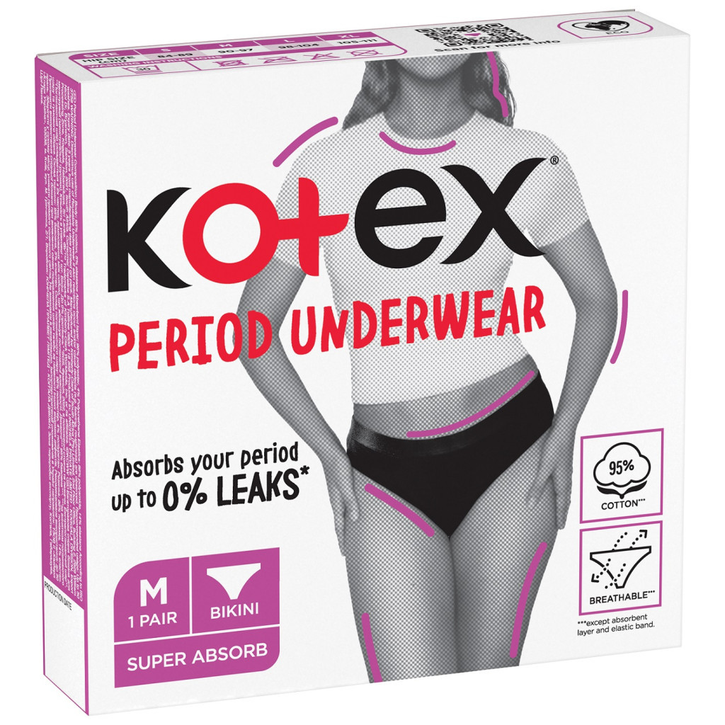 Гігієнічні прокладки Kotex Менструальна білизна Розмір M 1 шт. (5029053590226) - зображення 2